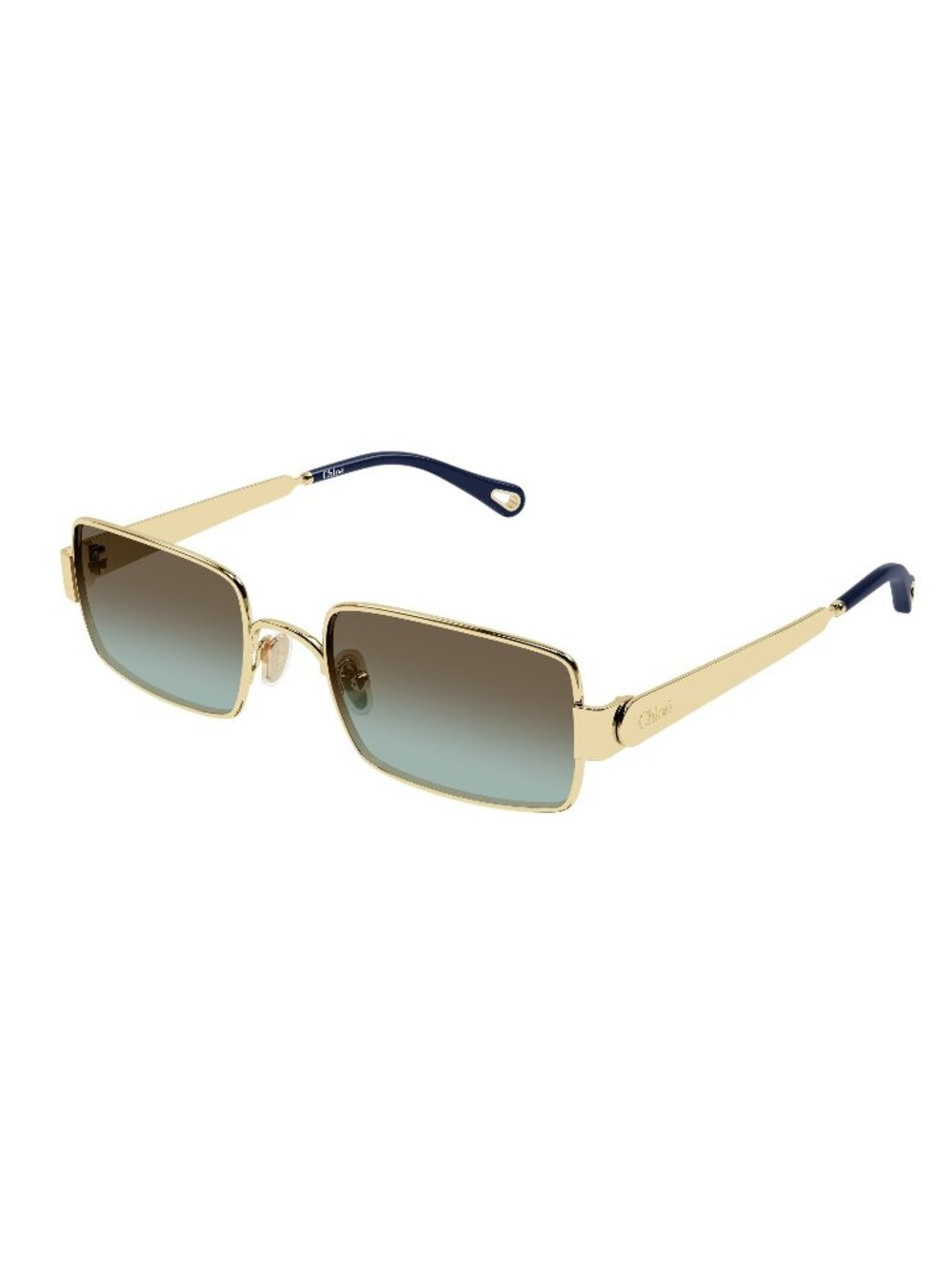 New Chloé Women's Sunglasses Gold Brown Lens Metal Frame CH0354S 003 53